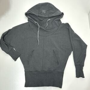 Lululemon Flashback Pullover Slouchy Hooded Sweatshirt Gray 8